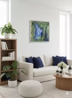 Obraz 80x80"Oddech gór"