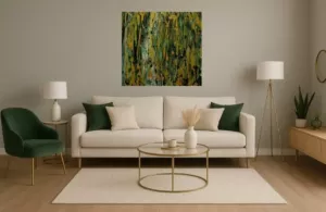 Obraz 80x80 " Złota Polana"