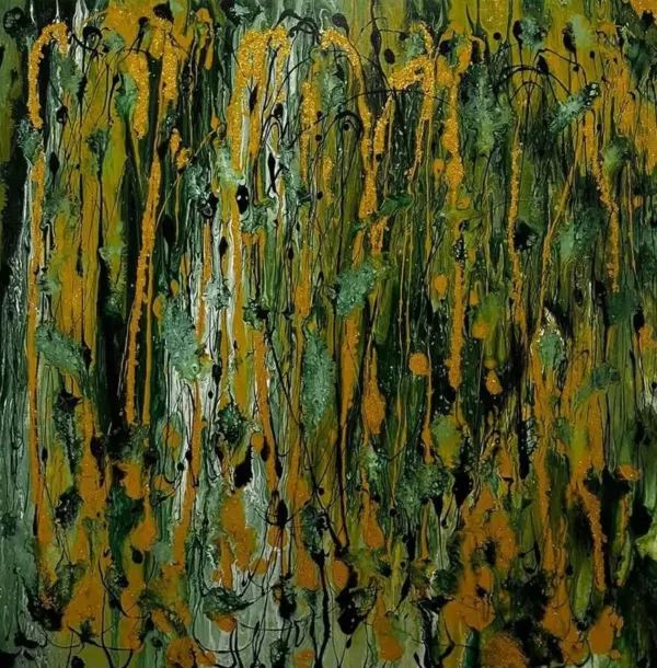 Obraz 80x80 " Złota Polana" - obrazek 2